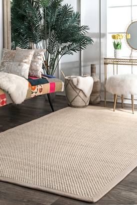 Wool sisal rugs look beautiful in a living room