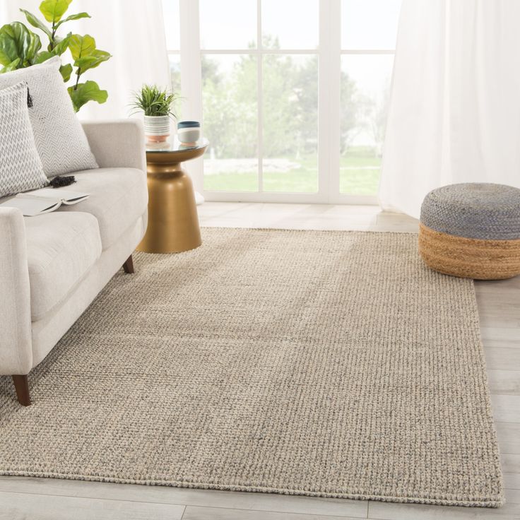 Wool sisal area rugs in a living room