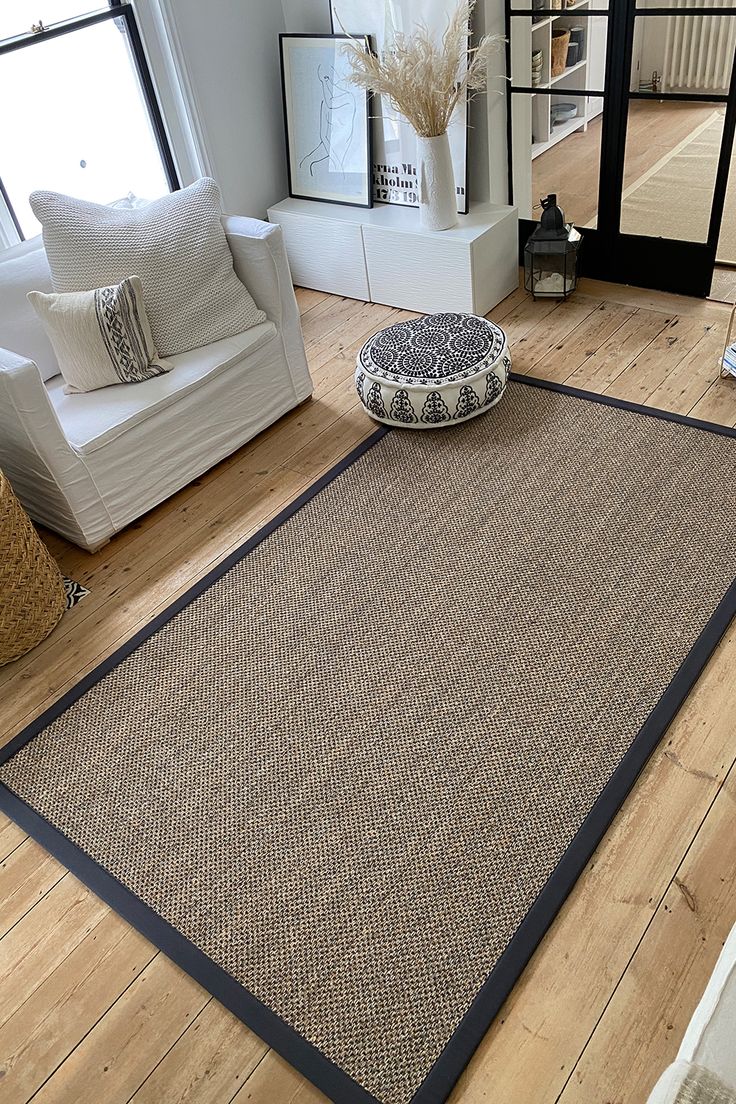 Sisal Rugs Placed in a living room