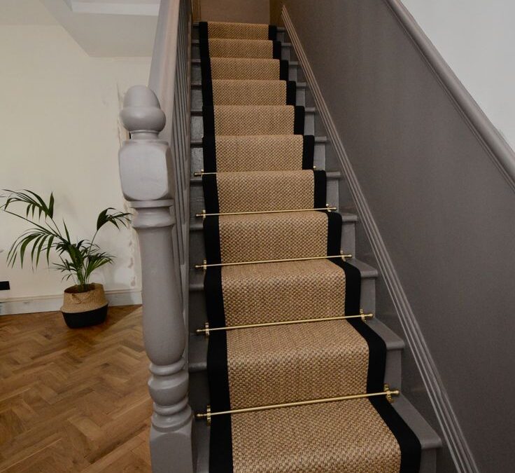 Runner Carpets in brown color with black boarder