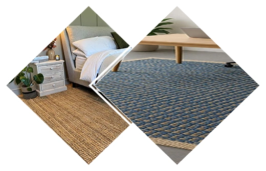 Handwoven jute carpet Dubai