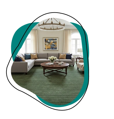 living room wall to wall carpet dubai